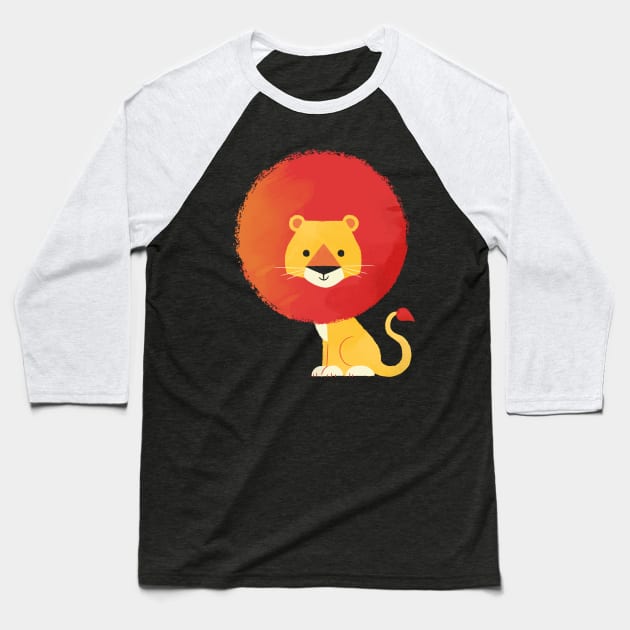 Lion Baseball T-Shirt by jayf23
